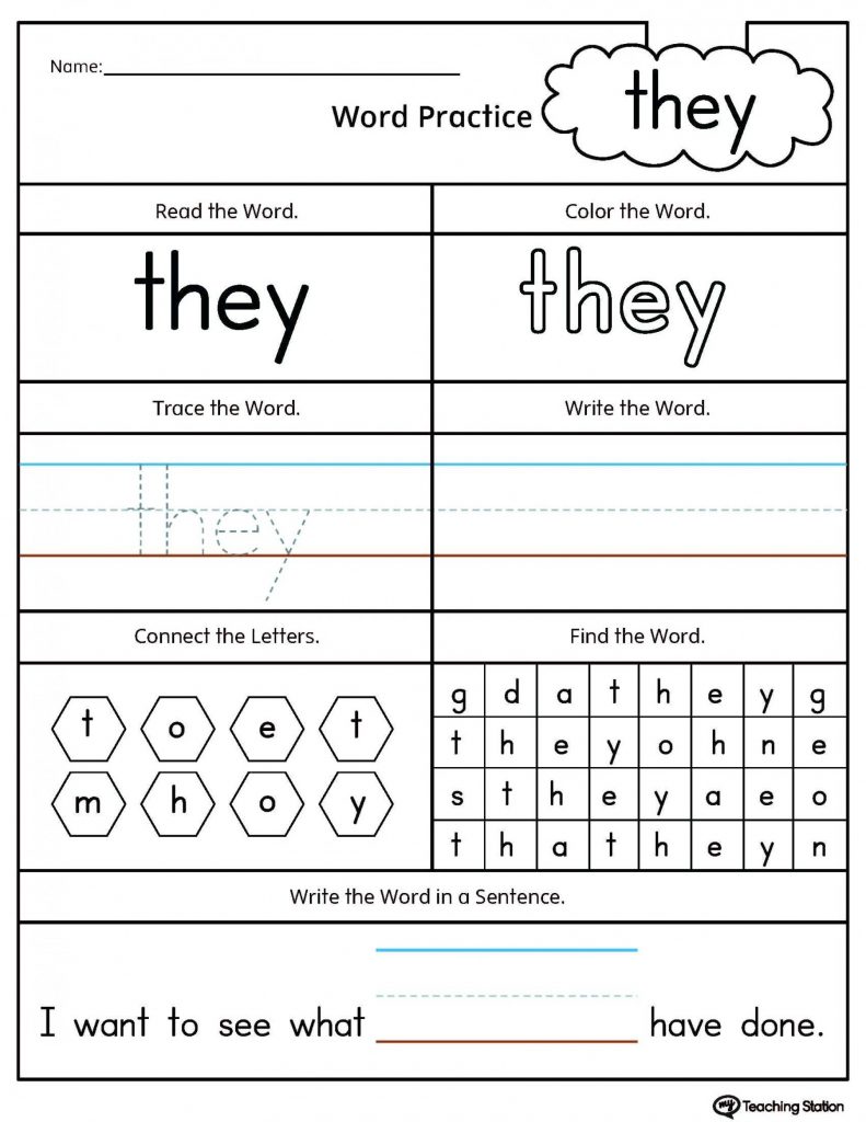 Dolch Sight Words Worksheets Db Excel