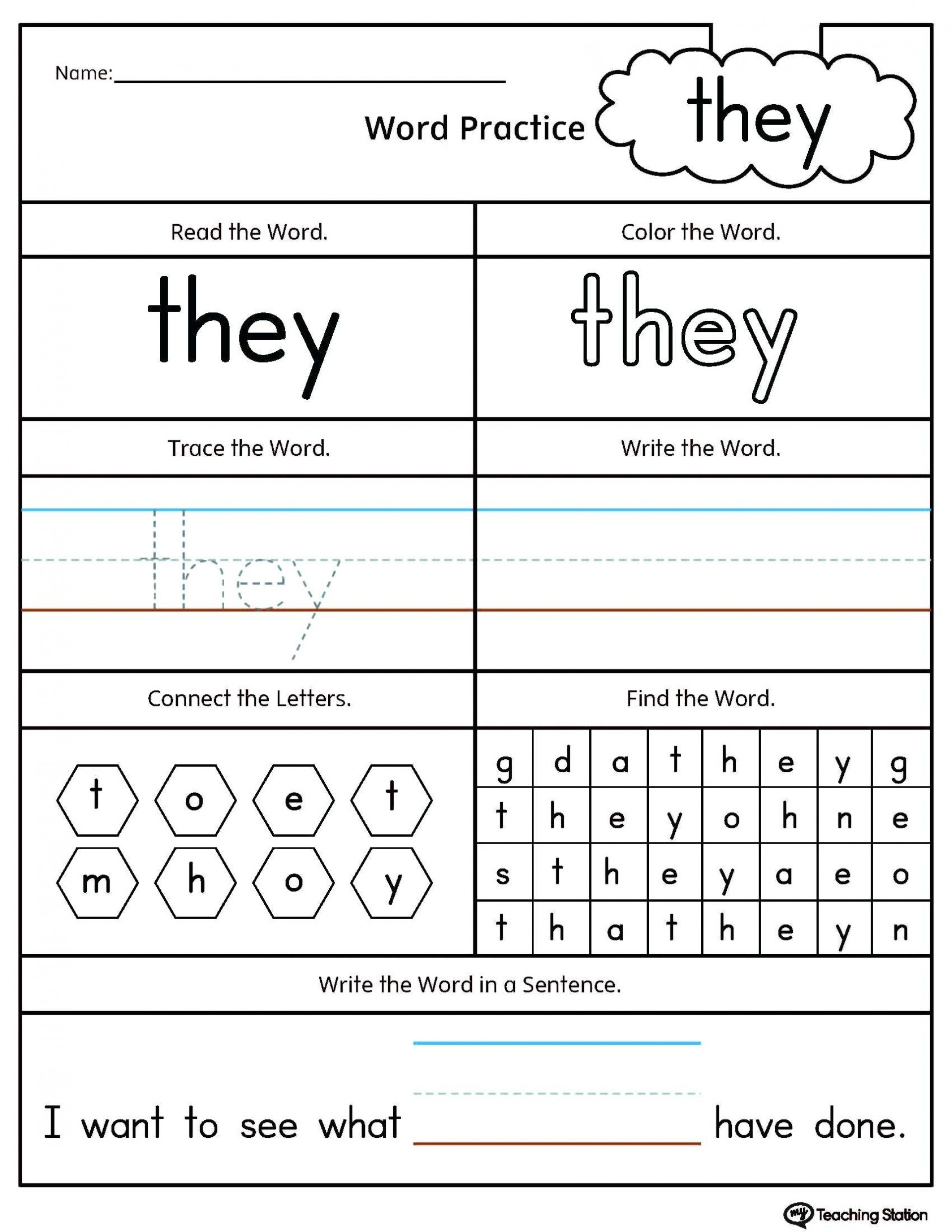 Dolch Sight Words Worksheets Db excel