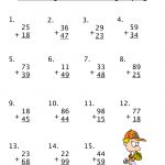 Double Digit Addition With Regrouping Worksheet Have Fun