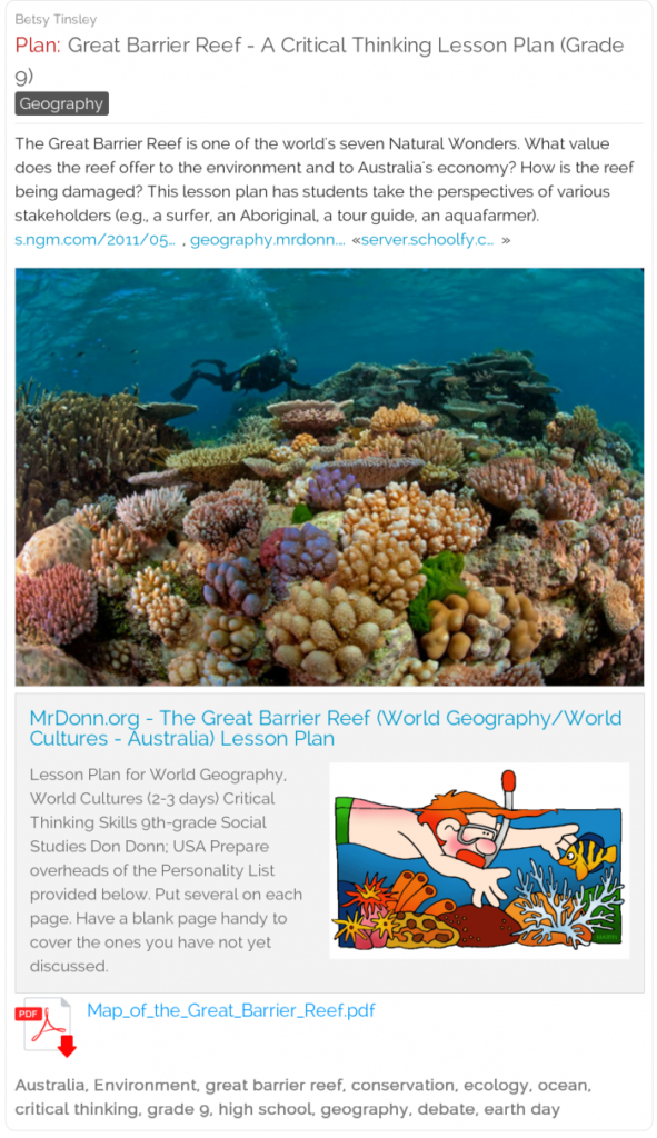 Earth S Ecosystem The Coral Reef Worksheets 99Worksheets