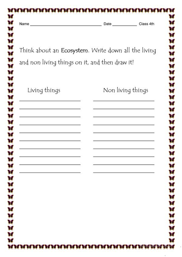 ECOSYSTEM Worksheet Free ESL Printable Worksheets Made 