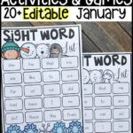Editable Sight Word Activities And Games For The Winter