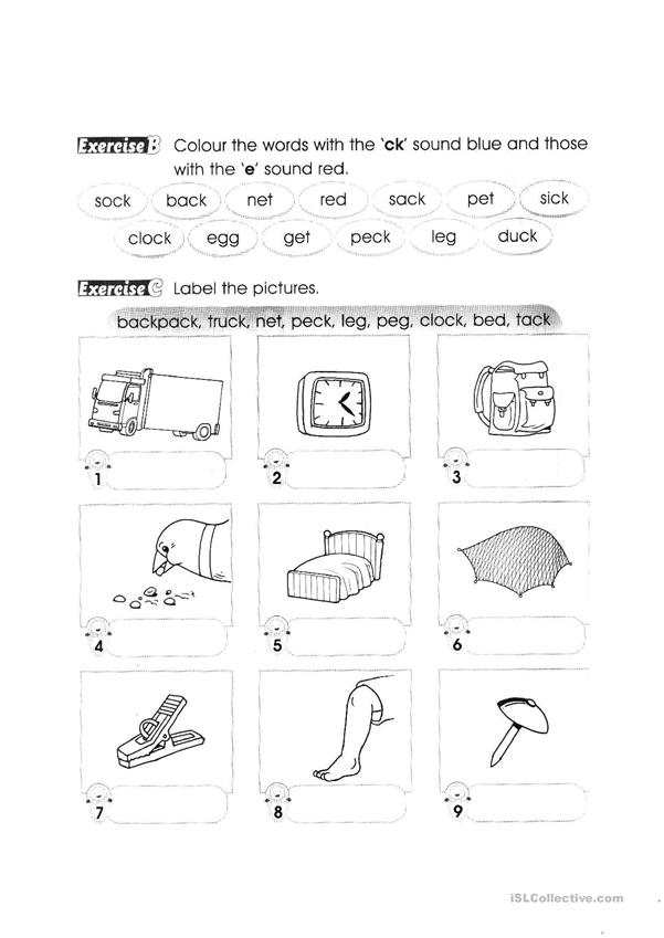 English Primary 1 Worksheet Free ESL Printable 