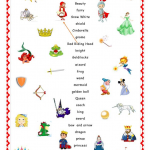 Fairy Tales Matching English ESL Worksheets For