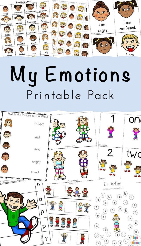 Feelings Activities Emotions Worksheets For Kids