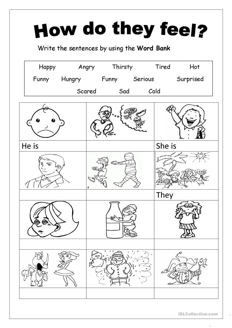 Feelings Worksheet Free ESL Printable Worksheets Made By