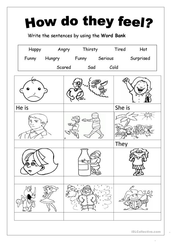 Feelings Worksheet Free ESL Printable Worksheets Made By