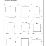 Find The Area Of Each Rectangle Rectangle Worksheet