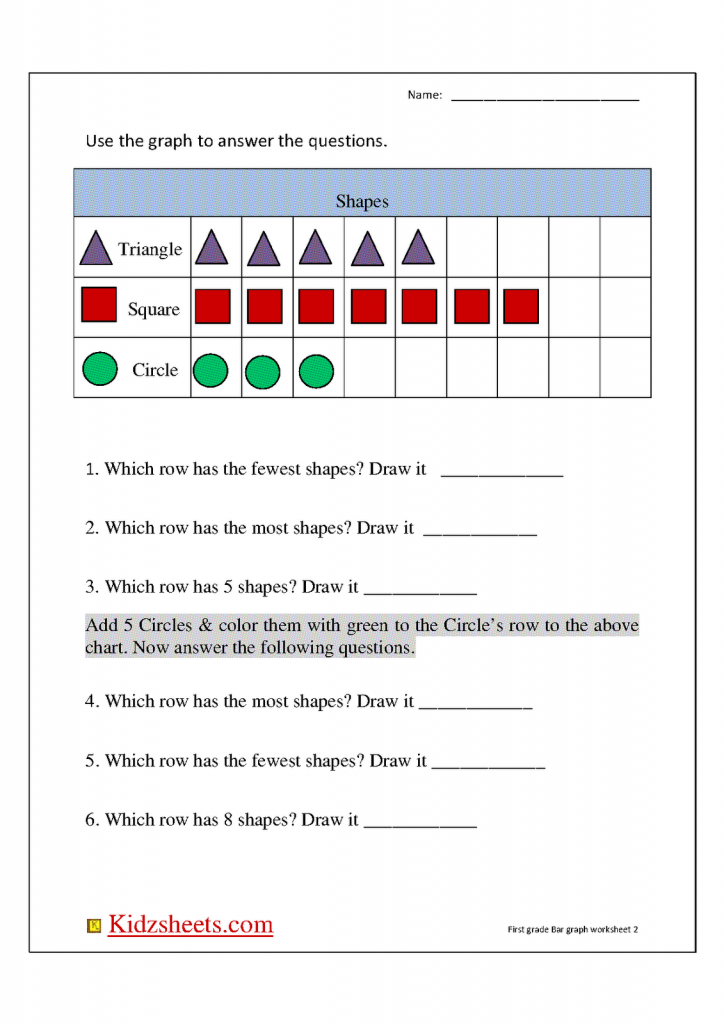 First Grade Graph Worksheets