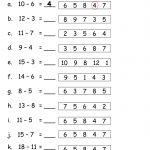 First Grade Subtraction Worksheets Www Grade1to6