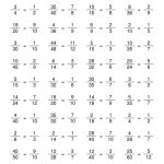 Fourth Grade Website Reducing Fractions Printable