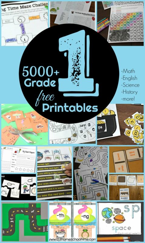FREE 1st Grade Worksheets