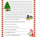 Free Christmas Reading Comprehension Worksheets