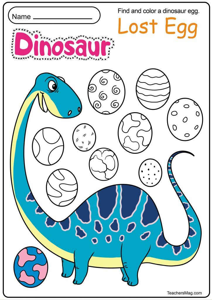 Free Dinosaur Printables For Preschool TeachersMag 