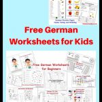 Free German Worksheets For Beginners Learning German