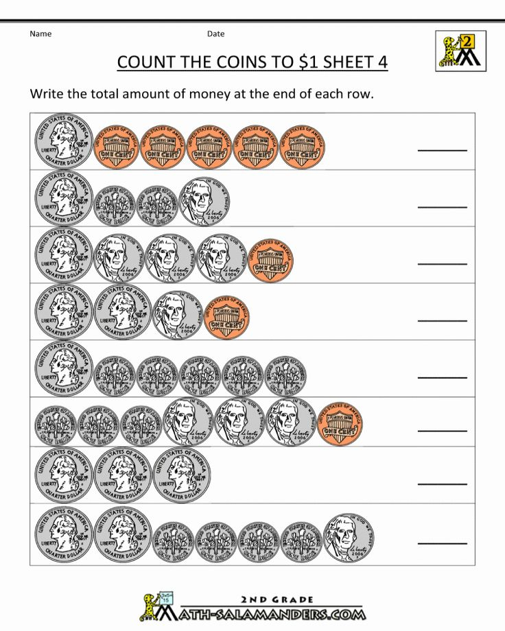 Free Printable 3rd Grade Math Money Worksheets Di 2020