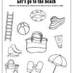 Free Printable Beach Coloring Page And A Fun Activity