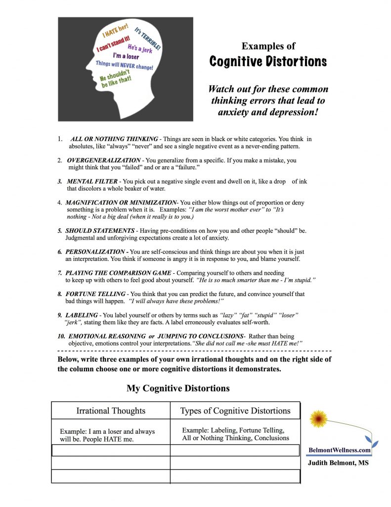 Free Printable Coping Skills Worksheets For Adults Db