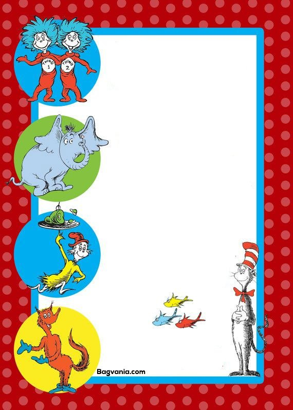 Free Printable Dr Seuss Birthday InvitationsFREE PRINTABLE 