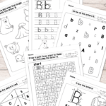 Free Printable Find Letter B Tracing Worksheets Dot To