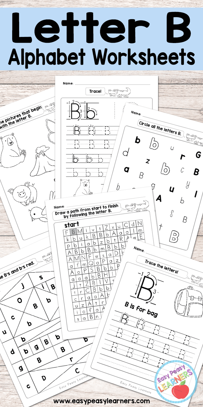 Free Printable Find Letter B Tracing Worksheets Dot To 