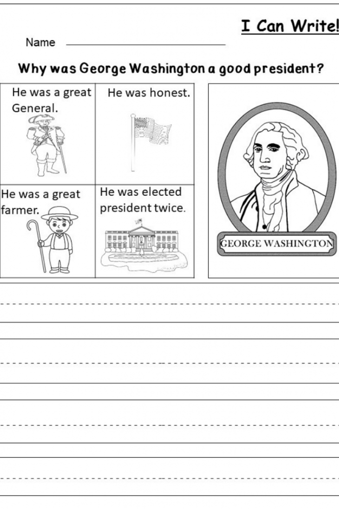 Free Printable George Washington Worksheets Printable