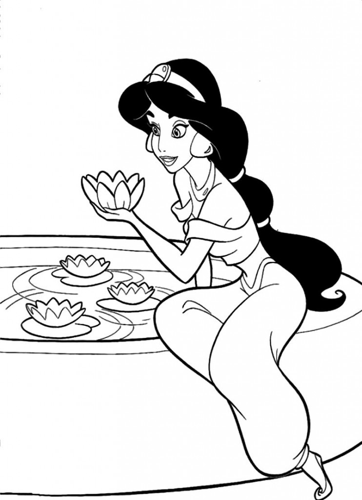 Free Printable Jasmine Coloring Pages For Kids Best 