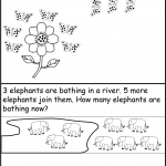 Free Printable Kindergarten Story Math Problems Picture