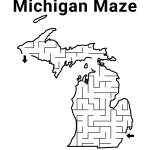 Free Printable Michigan Maze Download It At Https