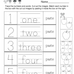 Free Printable Numbers Worksheet For Kindergarten