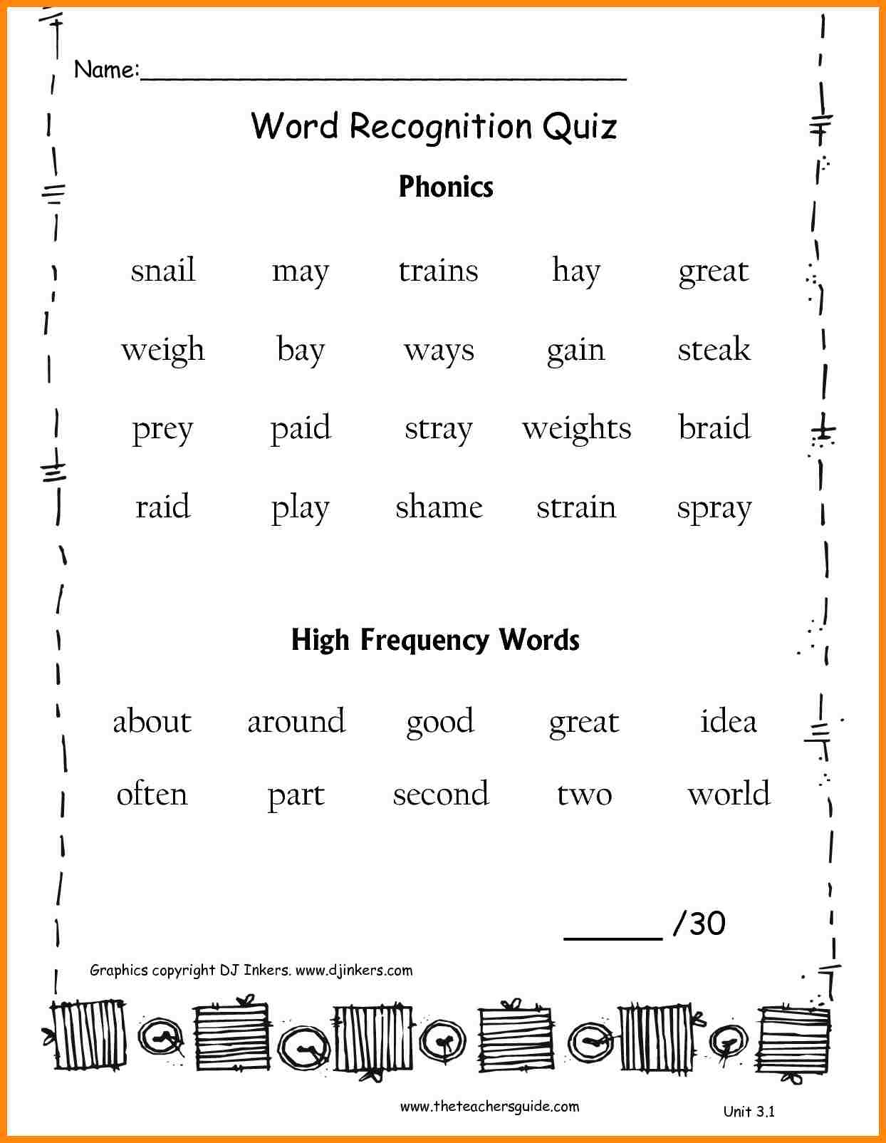 Free Printable Phonics Worksheets For Second Grade Free 