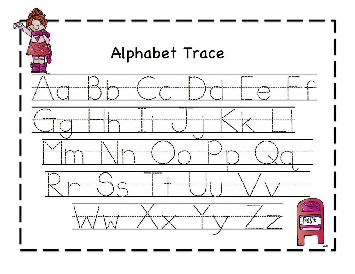 Free Printable Preschool Worksheets Tracing Letters Pdf 