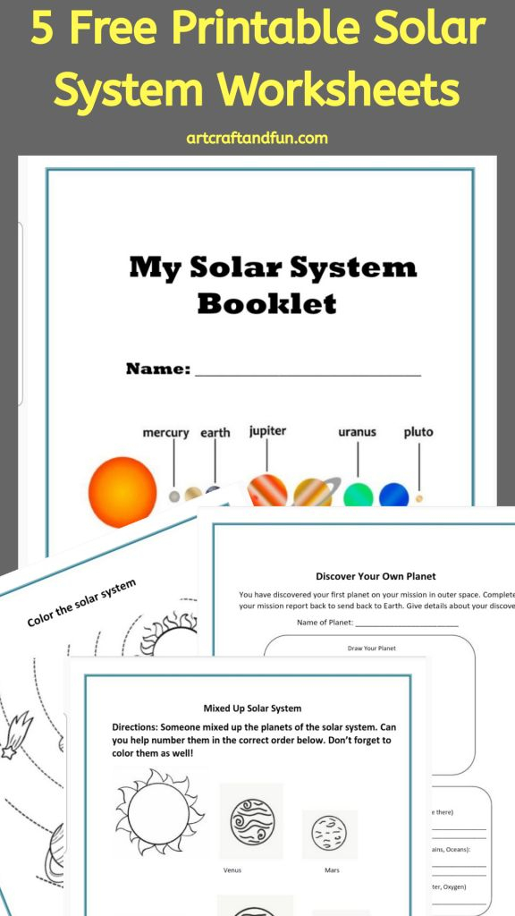 Free Printable Solar System Worksheets For Kids Ages 6 And 