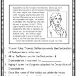 Free Printable Worksheets On Thomas Jefferson Learning