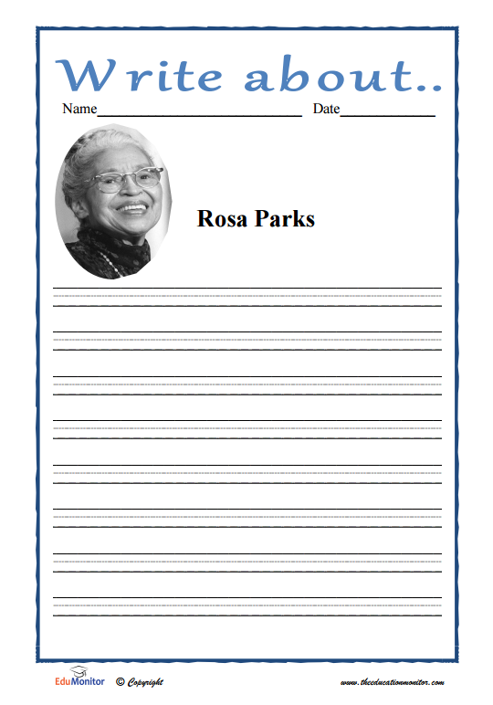 Free Rosa Parks Worksheets Printables Pdf EduMonitor