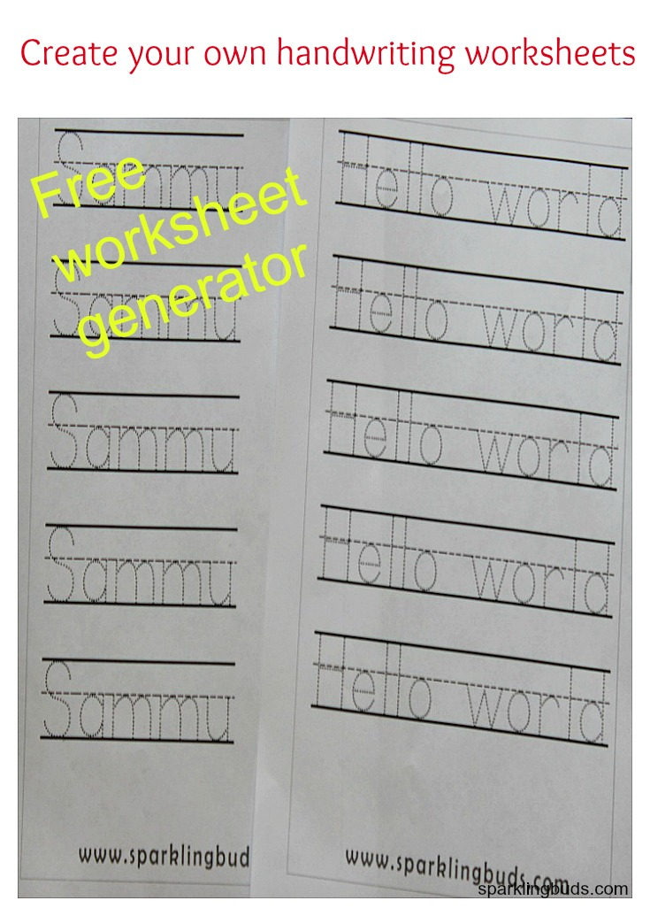 Free Worksheet Generator