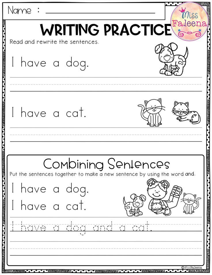 Free Writing Practice Combining Sentences Writing 