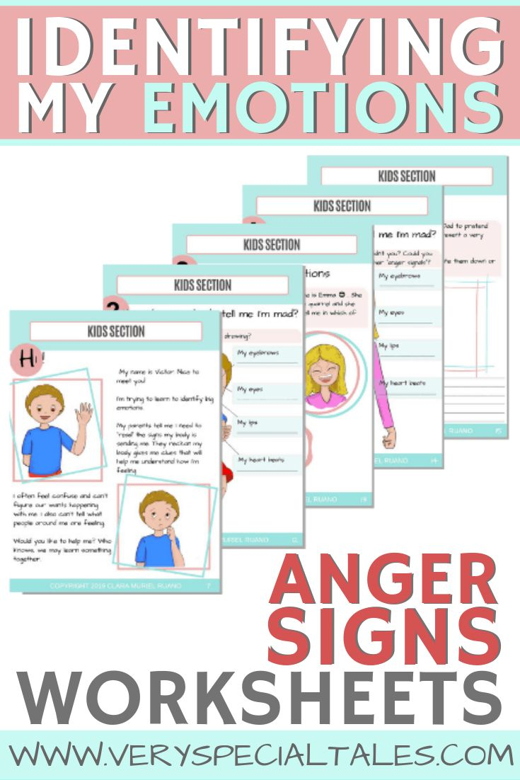 Fun Emotions Worksheets For Kids Anger Management For