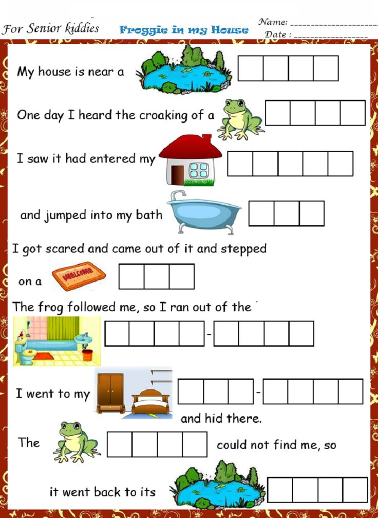 Fun English Worksheet For Senior Kiddies Educative