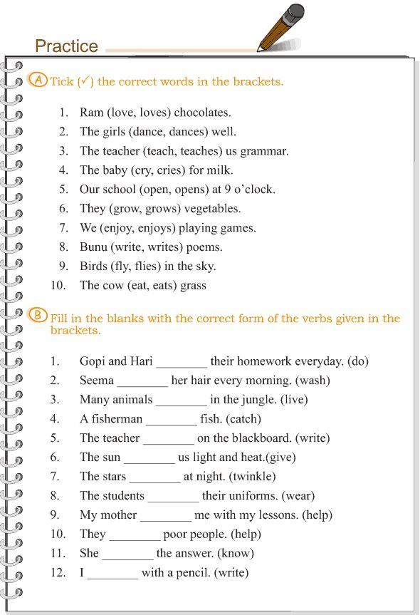 Grade 3 Grammar Lesson 7 Verbs The Simple Present Tense 