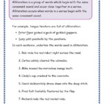 Grade 3 Grammar Topic 33 Alliteration Worksheets Lets