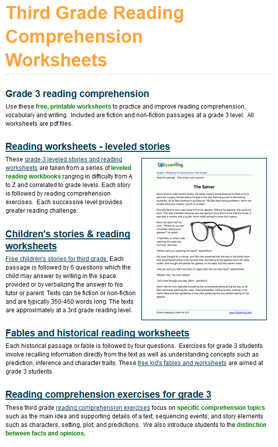 Grade 3 Reading Comprehension Workbook Pdf 