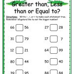 Greater Than Less Than Equal To Worksheet By Little