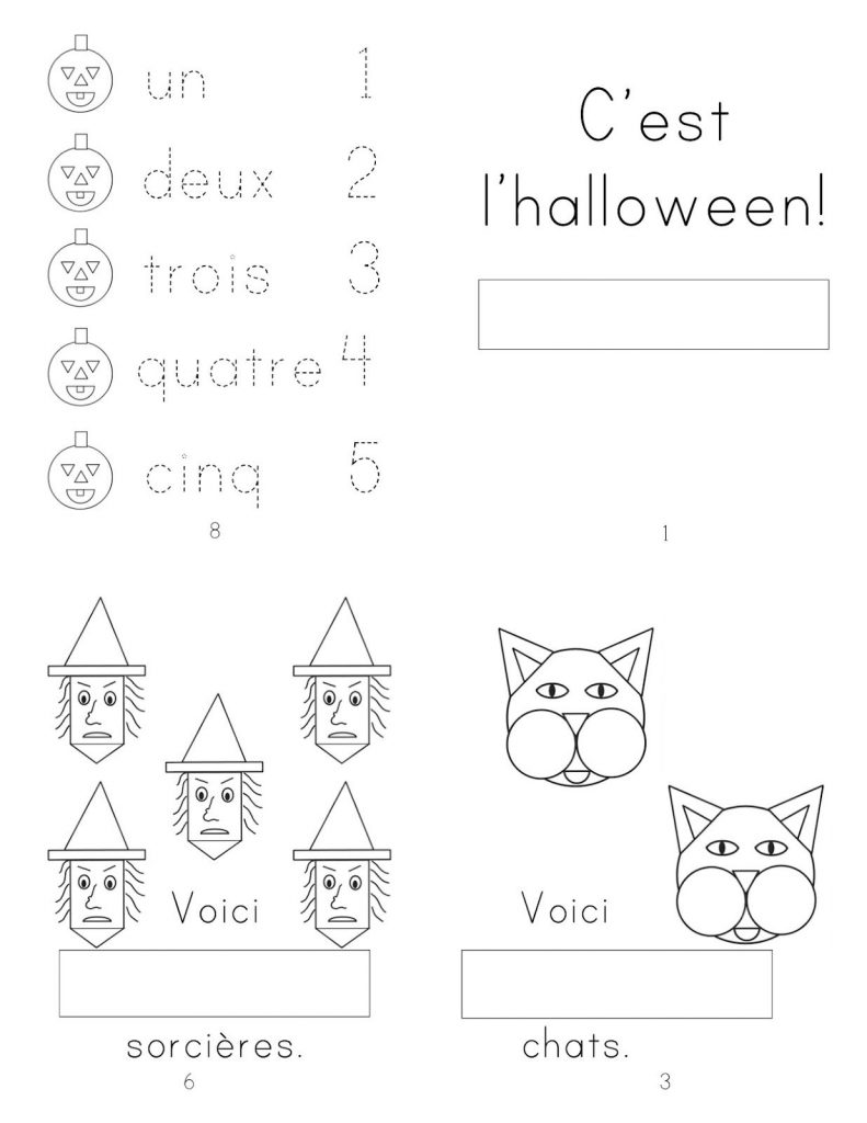 Halloween In French Worksheets NumbersWorksheet