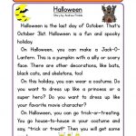 Halloween Reading Worksheets Reading Comprehension