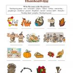 Happy Thanksgiving Worksheet Free ESL Printable