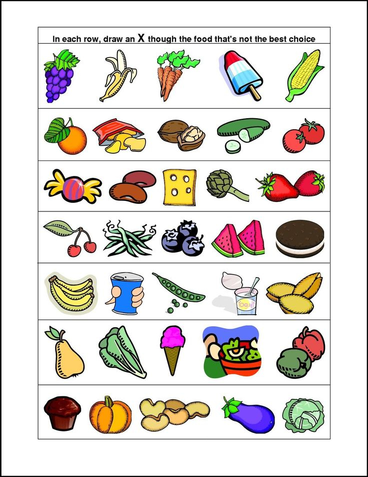 Healthy And Unhealthy Food Worksheet For Preschool 241341