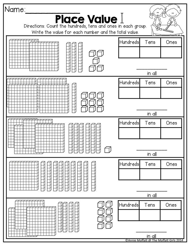 Hundreds Tens And Ones Worksheets 2nd Grade Free Printable 