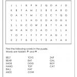 Kindergarten Sight Words Word Search Printables Word