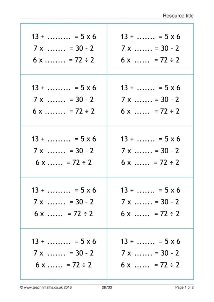 Ks3 Maths Worksheets Free Printable Worksheets And